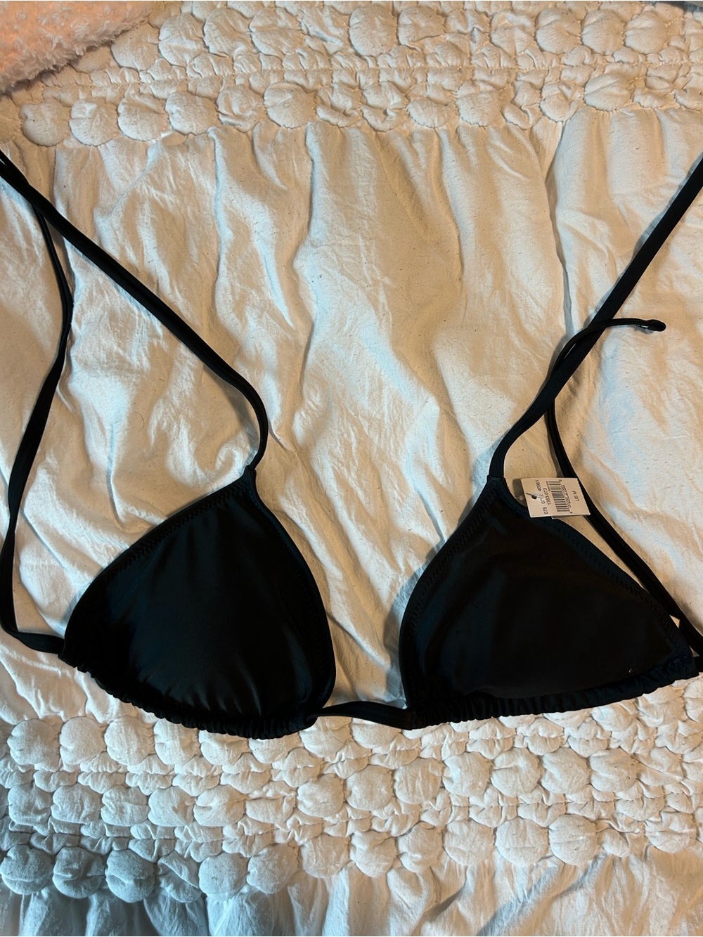 NWT aerie bikini top black size M
